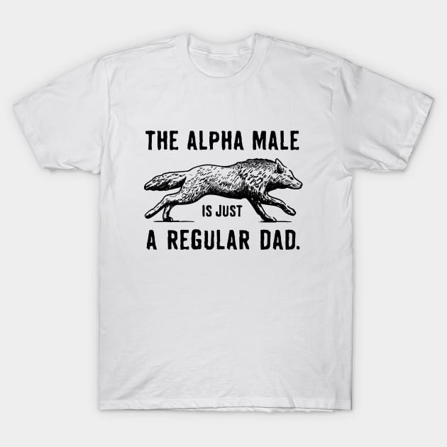 Dad Alpha Male T-Shirt by RetroArtCulture